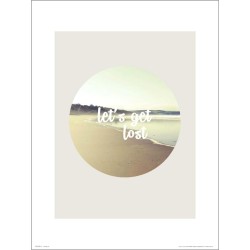 Exklusivt Art Print - LetÂ´s get lost - Text