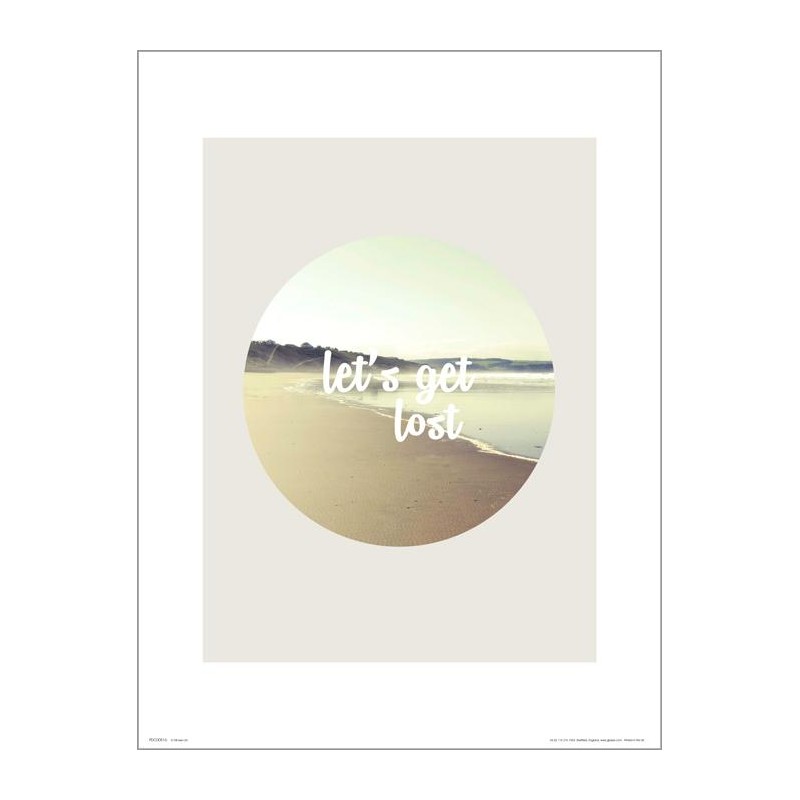 Exklusivt Art Print - Let´s get lost - Text Exklusivt Art Print - Let´s get lost - Text
