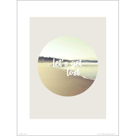 Exklusivt Art Print - LetÂ´s get lost - Text