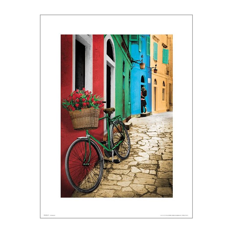 Exklusivt Art Print - Bike - Flowers Exklusivt Art Print - Bike - Flowers