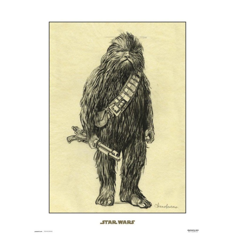STAR WARS - CONCEPT ART - CHEWBACCA - Art Print