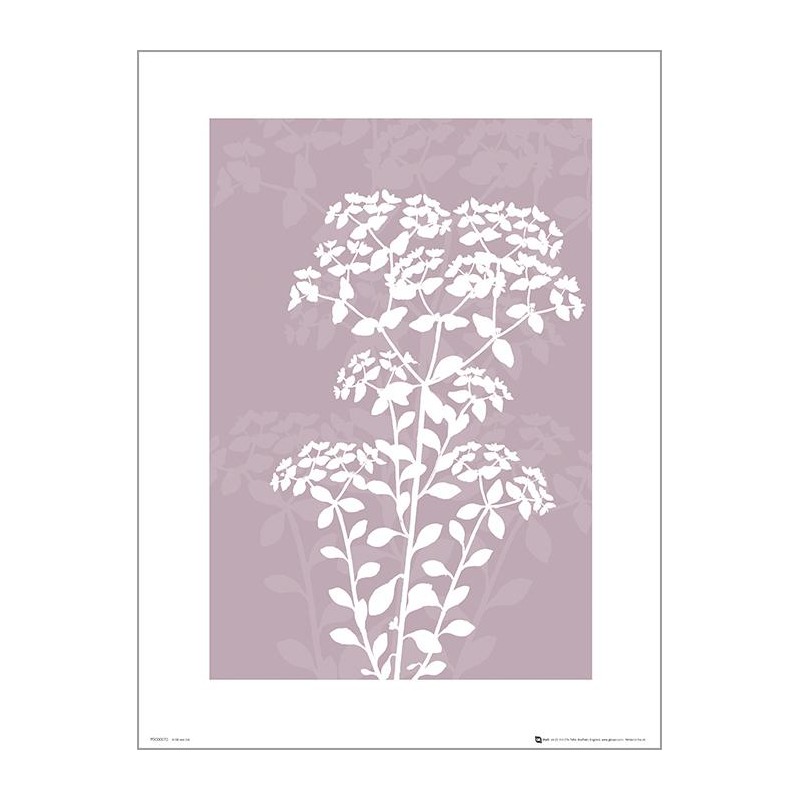 Exklusivt Art Print - Pressed leaf pink - Pressat blad, rosa Exklusivt Art Print - Pressed leaf pink - Pressat blad, rosa