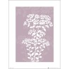 Exklusivt Art Print - Pressed leaf pink - Pressat blad, rosa