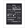 Exklusivt Art Print - Chees - Ost - Text