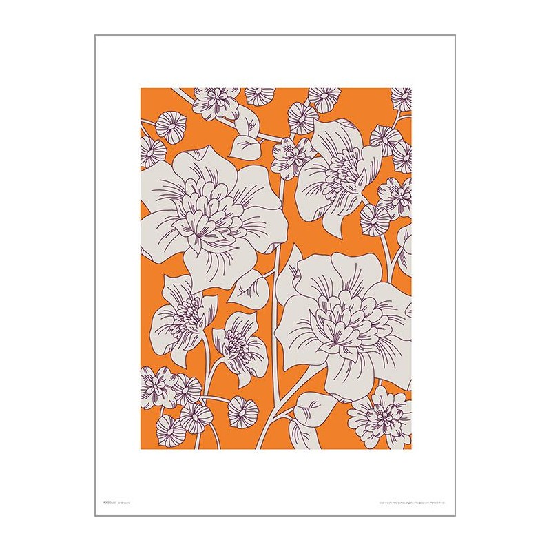 Exklusivt Art Print - Flowes Orange - Blommor i orange Exklusivt Art Print - Flowes Orange - Blommor i orange
