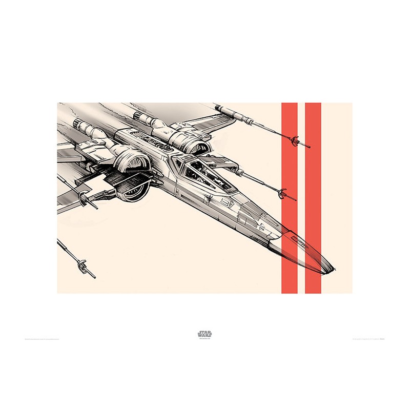 Star Wars Episode VII (X-Wing Pencil Art)