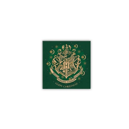 Harry Potter - Magnet 8x8cm - X-MAS - Hogwarts Green