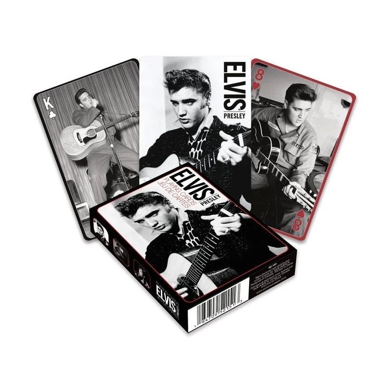 Kortlek - Elvis Presley Playing Cards Black & White