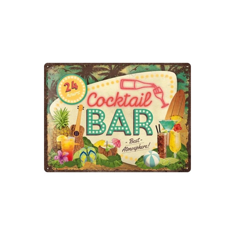 Metallskylt 30×40 cm Cocktail Bar Metallskylt 30×40 cm Cocktail Bar