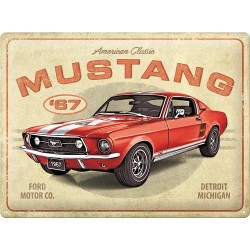 Metallskylt 30Ã—40 cm Ford Mustang 67