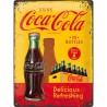 Metallskylt 30Ã—40 cm Coca-Cola, In bottles