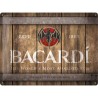 Metallskylt 30Ã—40 cm Bacardi - Wood Barrel