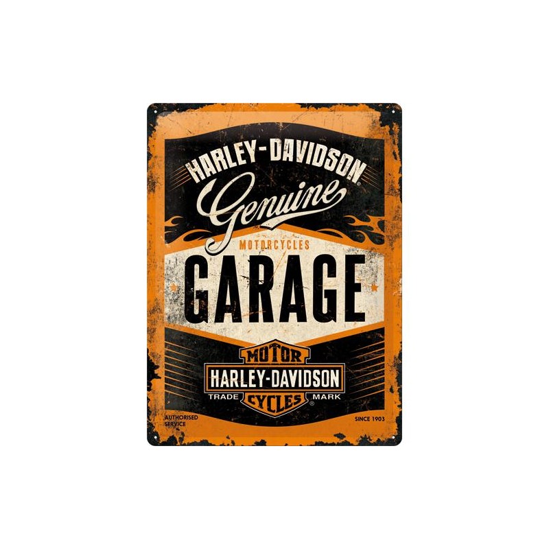 Metallskylt 30×40 cm Harley-Davidson, Garage Metallskylt 30×40 cm Harley-Davidson, Garage