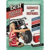Metallskylt 30Ã—40 cm Best Garage,  Pin up, Service and Repairs