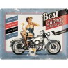 Metallskylt 30Ã—40 cm Best garage for motorcycles