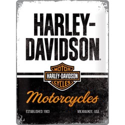 Metallskylt 30Ã—40 cm Harley-Davidson Motorcycles