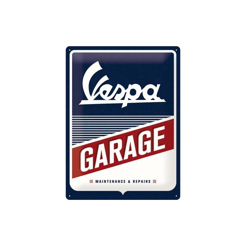 Metallskylt 30×40 cm Vespa Garage Metallskylt 30×40 cm Vespa Garage