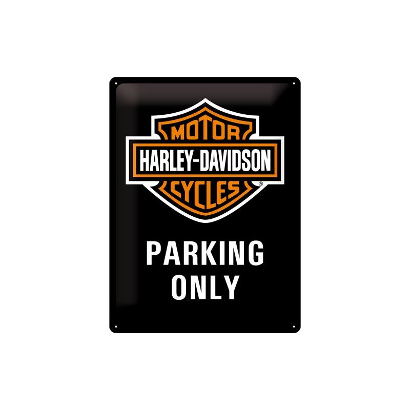 Metallskylt 30×40 cm Harley-Davidson, Parking only Metallskylt 30×40 cm Harley-Davidson, Parking only