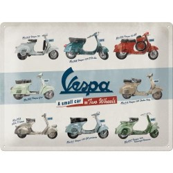 Metallskylt 30Ã—40 cm Vespa Models
