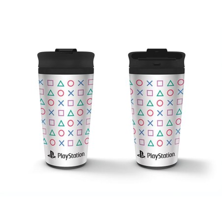  PlayStation (Shapes)  Metal Travel Mug