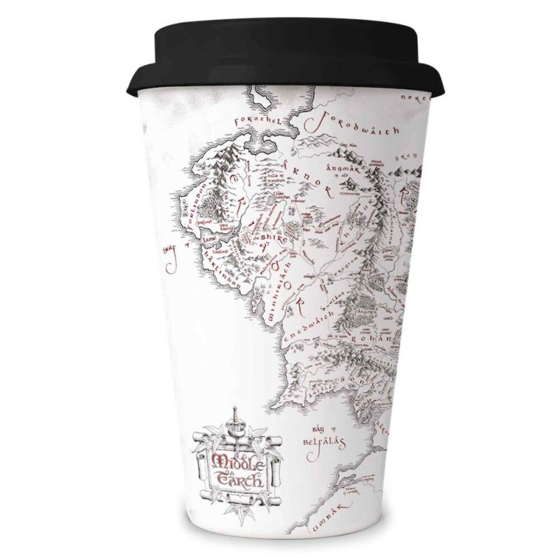 The Lord of the Rings Middle Earth Map - Travel Mug The Lord of the Rings Middle Earth Map - Travel Mug